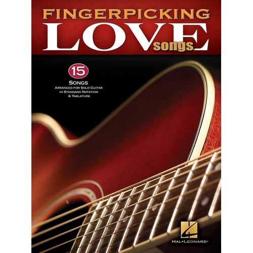 Fingerpicking Love Songs Guitar TAB by Hal Leonard - 15 Arrangements for Solo Guitar