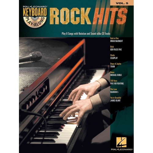 Rock Hits Keyboard Play-Along Book with CD Volume 5