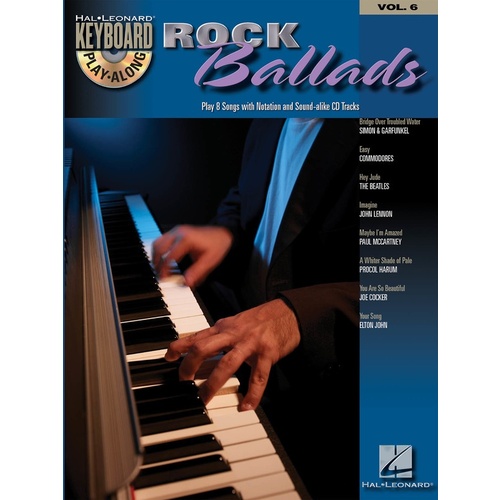 Rock Ballads Keyboard Play Along Book/CD V6 (Softcover Book/CD)