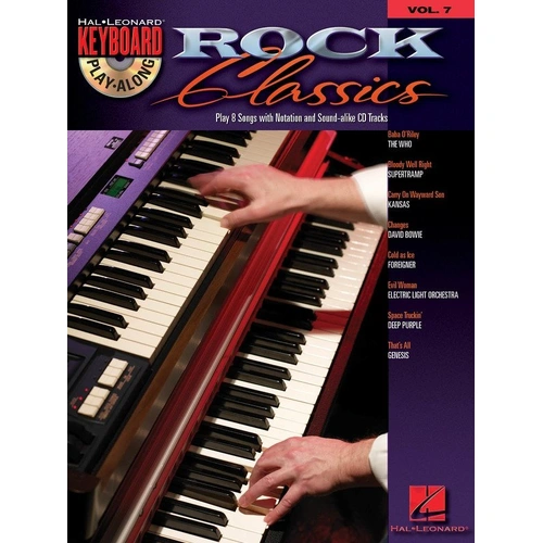 Rock Classics Keyboard Play-Along Book/CD Volume 7