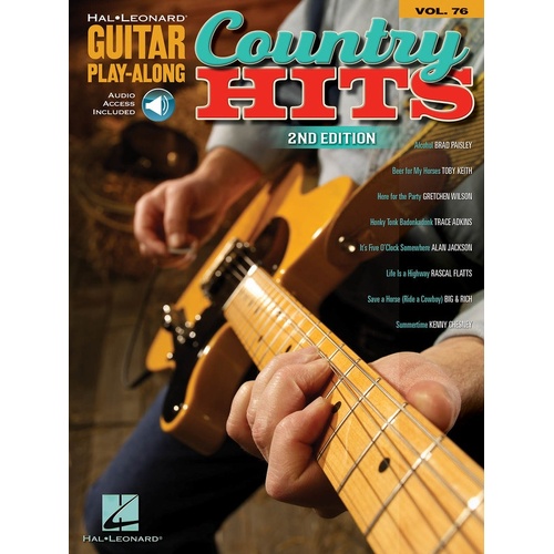Country Hits Guitar Play Along Book/CD V76 (Softcover Book/CD)