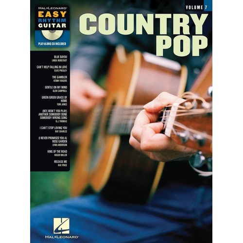 Country Pop Easy Rhythm Guitar V7 BK/CD by Hal Leonard
