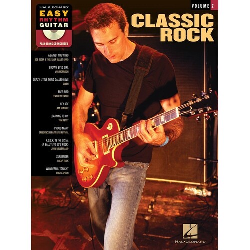 Classic Rock Easy Rhythm Guitar Book/CD V2 (Softcover Book/CD)