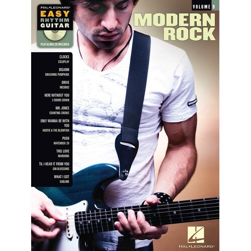 Modern Rock Easy Rhythm Guitar V9 Book/CD (Softcover Book/CD)
