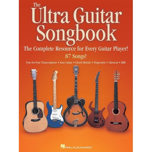 Ultra Guitar Songbook - 87 Songs in Multiple Notation Styles, 240 Pages, Guitar TAB, Hal Leonard