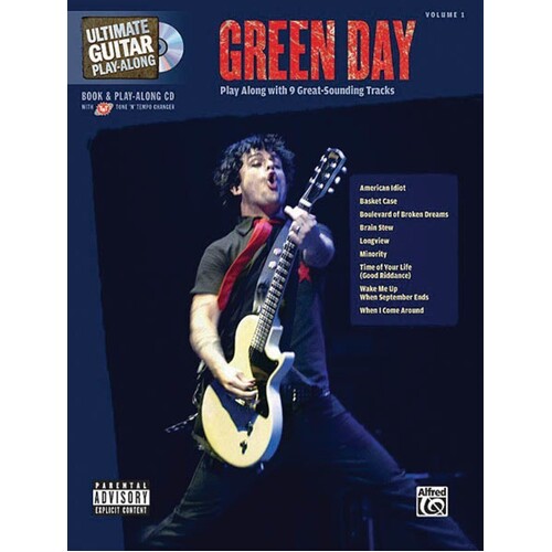 Green Day Ultimate Guitar Play Along V1 Book/CD (Softcover Book/CD)