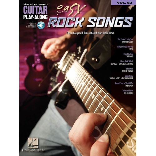 Easy Rock Songs Guitar Play-Along V82 BK/OLA