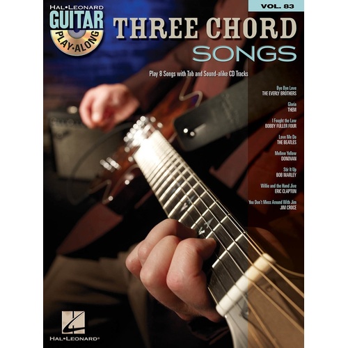 Three Chord Songs Guitar Play Along V83 Book/CD (Softcover Book/CD)