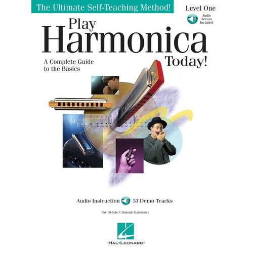 Play Harmonica Today Level 1 Book with Online Audio