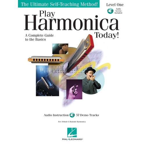 Play Harmonica Today Level 1 Book/Online Audio (Softcover Book/Online Audio)