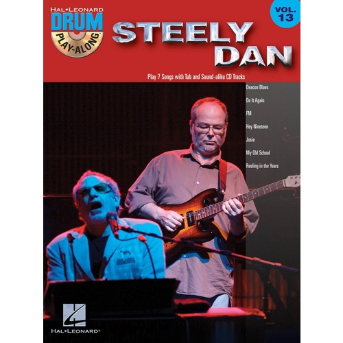 Steely Dan Drum Play Along Book/CD V13 (Softcover Book/CD)