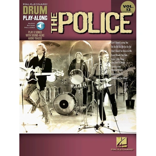 The Police Drum Playalong V12 BK/OLA