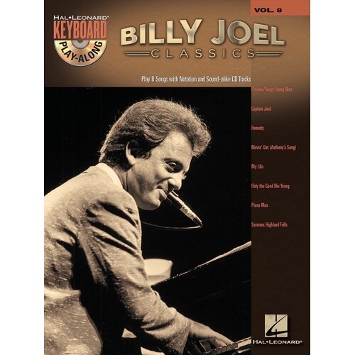 Billy Joel Classics Keyboard Play Along Book/CD V8 (Softcover Book/CD)