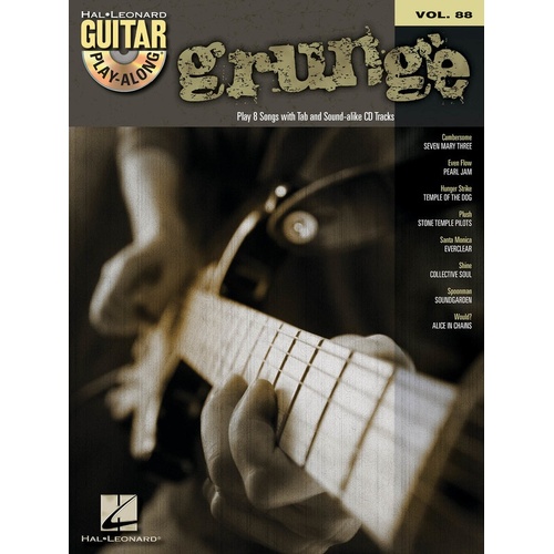 Grunge Guitar Play Along Book/CD V88 (Softcover Book/CD)