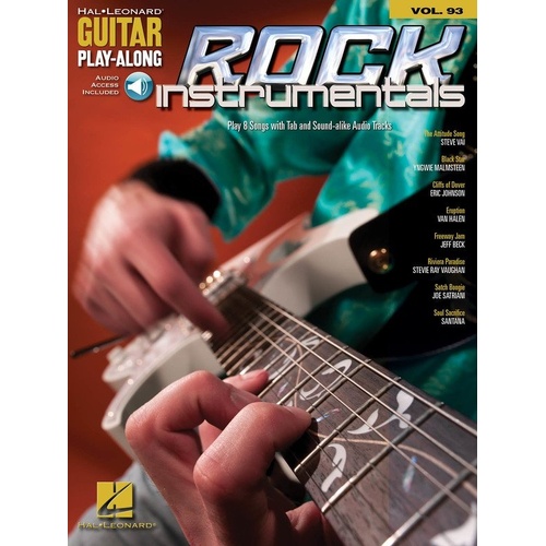 Rock Instrumentals Guitar Play-Along Book/CD V93