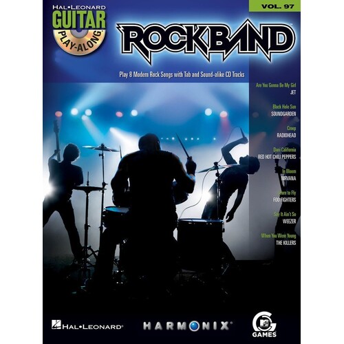 Rock Band Guitar Play Along V97 Book/CD (Softcover Book/CD)