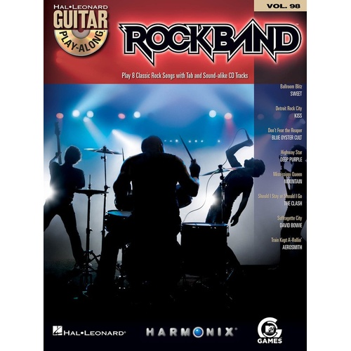 Rock Band Guitar Play Along V98 Book/CD (Softcover Book/CD)