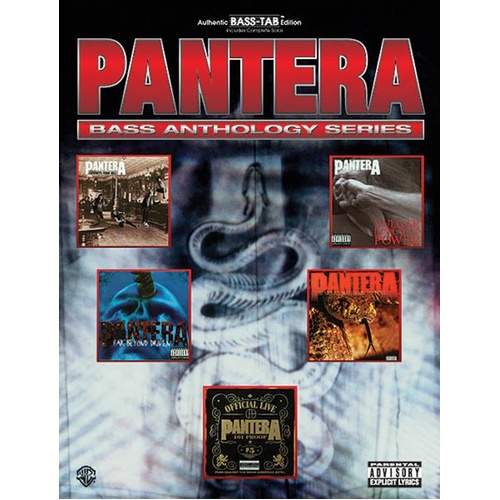 Pantera Bass Anthology Bass TAB (Softcover Book)