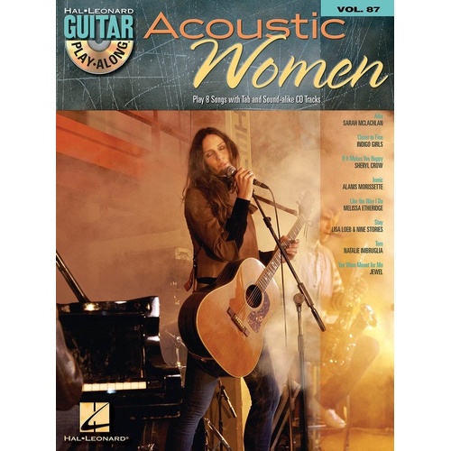Acoustic Women Guitar Play-Along Book/CD V87