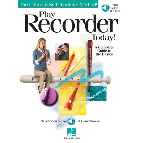 Play Recorder Today Book with Online Audio for Beginners