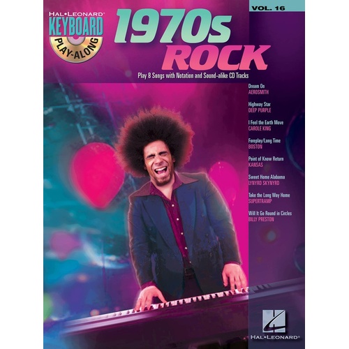 1970S Rock Keyboard Play Along Book/CD V16 (Softcover Book/CD)