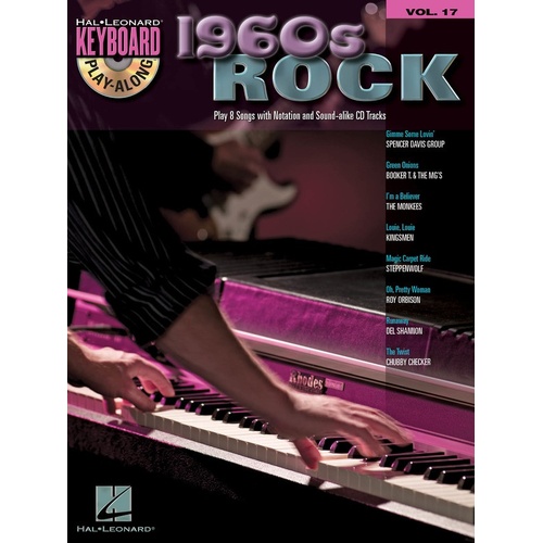 1960s Rock Keyboard Play Along Book/CD V17 (Softcover Book/CD)