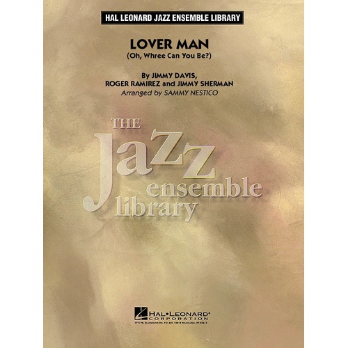 Lover Man (Alto Sax Feature) Jel4 (Music Score/Parts)