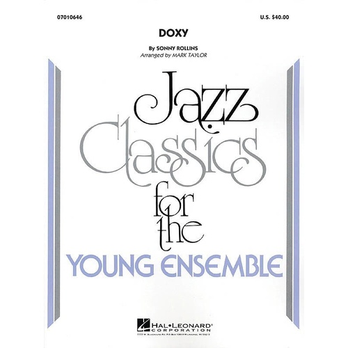 Doxy - Mark Taylor Adaptation for Jazz Ensemble, Young Jazz Classics Series