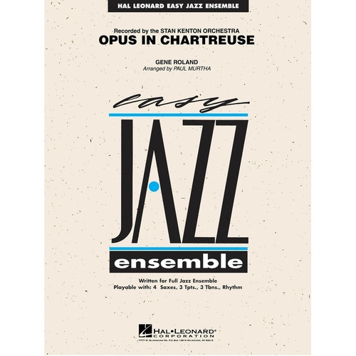 Opus In Chartreuse Junior Ensemble 2 (Music Score/Parts/CD)