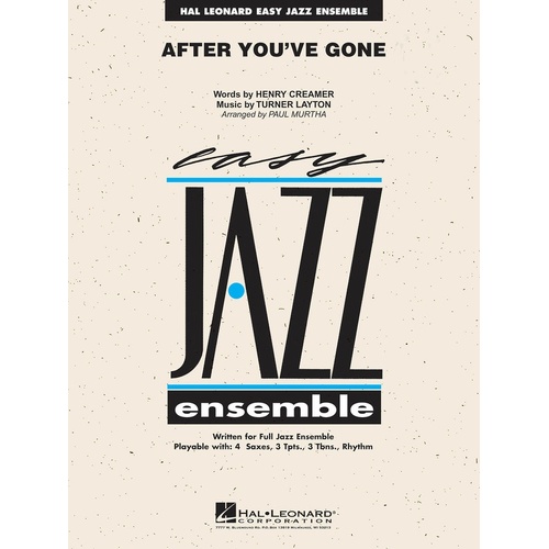 After Youve Gone Junior Ensemble 2 (Music Score/Parts/CD)