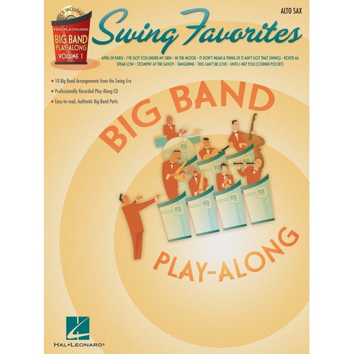 Big Band Play Along V1 Swing Fav Book/CD Alto Sax (Softcover Book/CD)