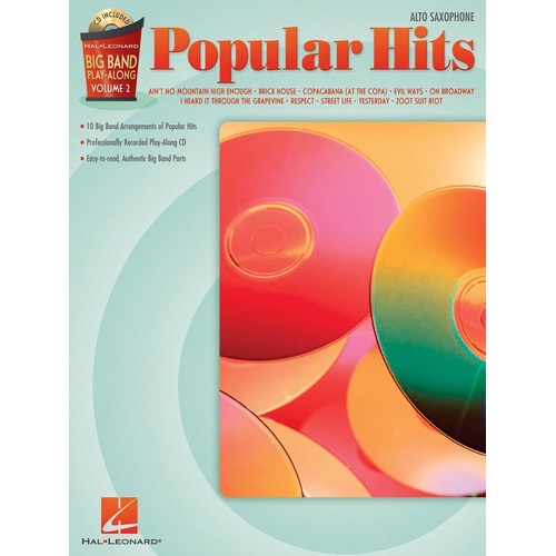 Big Band Play Along V2 Pop Hits Book/CD Alto Sax (Softcover Book/CD)