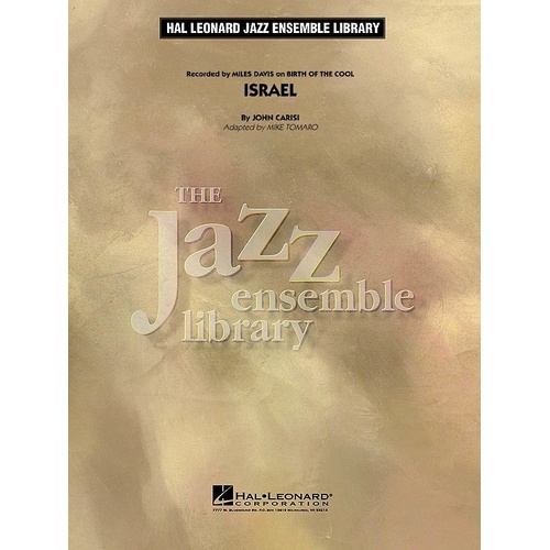 Israel Jazz Ensemble Arrangement by Hal Leonard
