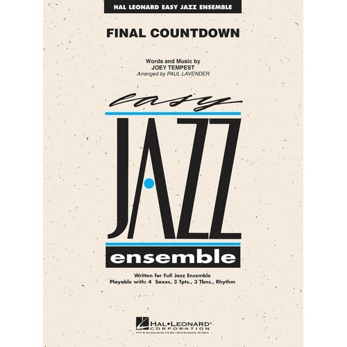 Final Countdown JE2 SC/PTS Jazz Ensemble Arrangement with Performance CD