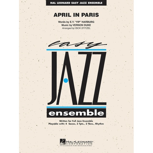 April In Paris Junior Ensemble 2 (Music Score/Parts)