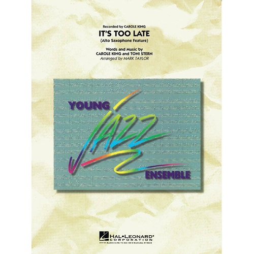 Its Too Late Junior Ensemble 3 (Music Score/Parts)