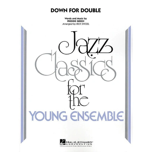 Down for Double Jazz Ensemble Arrangement by Freddie Greene