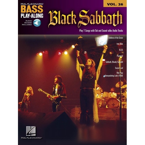 Black Sabbath Bass Play-Along V26 BK/OLA