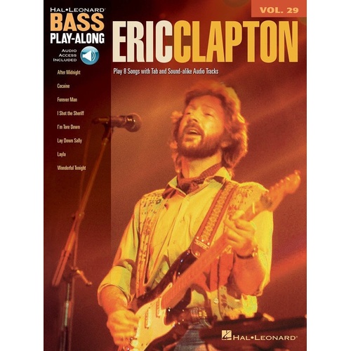 Eric Clapton Bass Play-Along V29 BK/OLA with Audio Access
