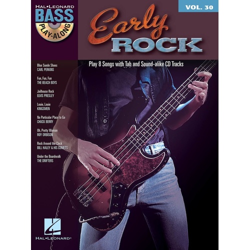 Early Rock Bass Play Along V30 Book/CD (Softcover Book/CD)