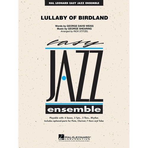 Lullaby Of Birdland Junior Ensemble 2 (Music Score/Parts)