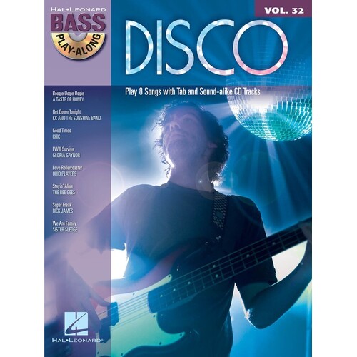 Disco Bass Play Along Book/CD V32 (Softcover Book/CD)