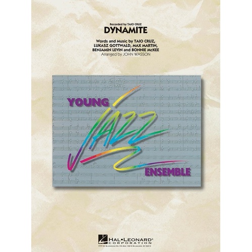 Dynamite YJE3 Jazz Ensemble Score by Hal Leonard