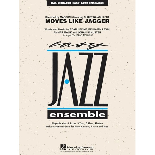 Moves Like Jagger Jazz Ensemble Arrangement by Hal Leonard