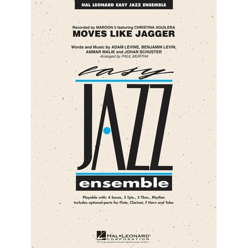 Moves Like Jagger Jazz Ensemble Score