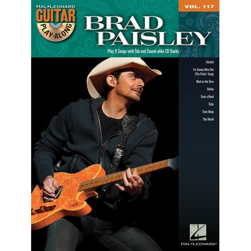 Brad Paisley Guitar Play Along V117 Book/CD (Softcover Book/CD)