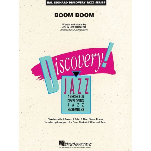 Boom Boom Jazz Ensemble Arrangement for Young Players