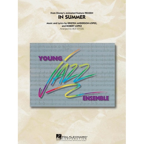 In Summer (from Frozen) for Jazz Ensemble by Hal Leonard