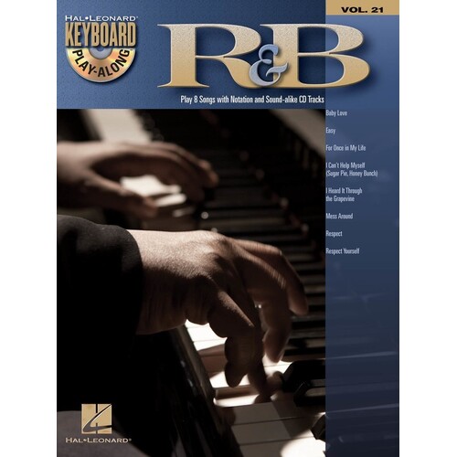 R&B Keyboard Play Along Book/CD V21 (Softcover Book/CD)