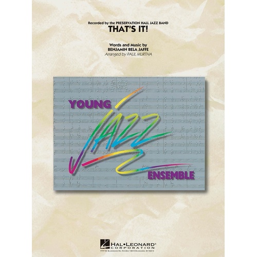 Thats It! Junior Ensemble 3 Score/Parts